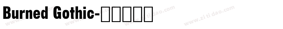 Burned Gothic字体转换